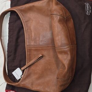 Coach Tan Leather Hobo Bag